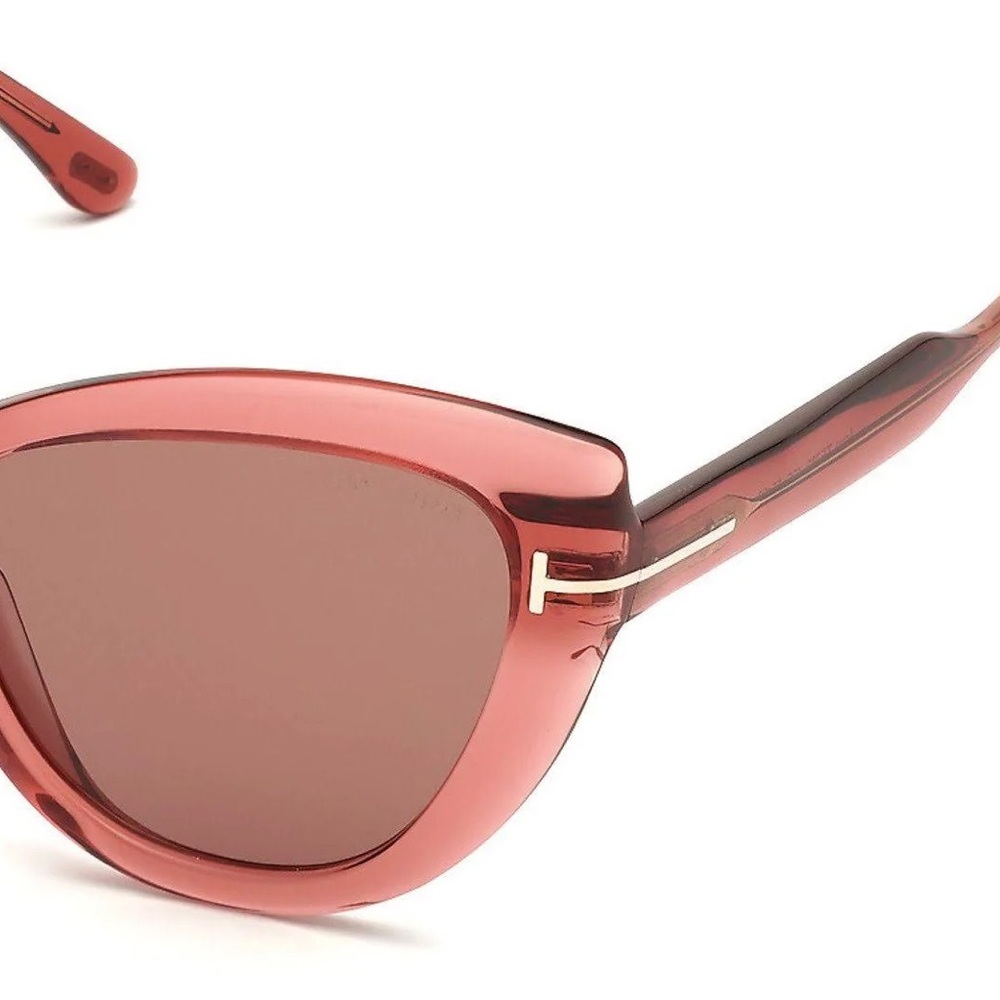 TOM FORD TRANSPARENT ROSE ANYA CAT EYE SUNGLASSES TF762 - Picture 8 of 9